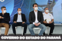 O governador Carlos Massa Ratinho Júnior inaugura nesta terça-feira (22), o novo berço 201, no Porto de Paranaguá. Com investimentos de R$ 201,7 milhões, a ampliação do cais vai aumentar em 140% a capacidade atual de movimentação e autoriza a contratação do projeto para obras de derrocamento submarino do maciço rochoso conhecido como Palanganas. A remoção permitirá o aprofundamento do canal de acesso ao porto em até 14,60 metros. Paranagua, 22/09/2020 - Foto: Geraldo Bubniak/AEN