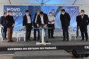 O governador Carlos Massa Ratinho Júnior inaugura nesta terça-feira (22), o novo berço 201, no Porto de Paranaguá. Com investimentos de R$ 201,7 milhões, a ampliação do cais vai aumentar em 140% a capacidade atual de movimentação e autoriza a contratação do projeto para obras de derrocamento submarino do maciço rochoso conhecido como Palanganas. A remoção permitirá o aprofundamento do canal de acesso ao porto em até 14,60 metros. Paranagua, 22/09/2020 - Foto: Geraldo Bubniak/AEN