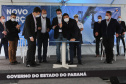 O governador Carlos Massa Ratinho Júnior inaugura nesta terça-feira (22), o novo berço 201, no Porto de Paranaguá. Com investimentos de R$ 201,7 milhões, a ampliação do cais vai aumentar em 140% a capacidade atual de movimentação e autoriza a contratação do projeto para obras de derrocamento submarino do maciço rochoso conhecido como Palanganas. A remoção permitirá o aprofundamento do canal de acesso ao porto em até 14,60 metros. Paranagua, 22/09/2020 - Foto: Geraldo Bubniak/AEN