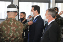 O Governador Carlos Massa Ratinho Junior recebe, nesta quinta-feira (24),  a medalha Exercito Brasileiro no Forte do Pinheirinho.  Curitiba, 24/09/2020. Foto: Geraldo Bubniak/AEN