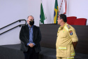 A Secretaria de Estado da Saúde discutiu nesta quinta-feira (24) com o Corpo de Bombeiros melhorias e adequações de segurança em hospitais do Paraná. A reunião, por determinação do secretário Beto Preto, foi na sede da instituição em Curitiba. Foto: Américo Antonio/SESA