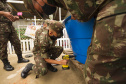Bombeiros e Exército aceleram instalação de caixas d´água. Foto: Sanepar