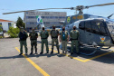IAT teve apoio aéreo em fiscalização nos parques estaduais. Foto: IAT