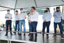 O governador Carlos Massa Ratinho Junior inaugurou nesta quinta-feira (1º) a pavimentação asfáltica da Estrada São Manoel, em São Jorge do Patrocínio, na região Noroeste, e anunciou novos investimentos para o município em pavimentações urbanas e de estradas rurais, veículos e iluminação pública.  Foto: Jose Fernando Ogura/AEN