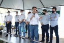 O governador Carlos Massa Ratinho Junior inaugurou nesta quinta-feira (1º) a pavimentação asfáltica da Estrada São Manoel, em São Jorge do Patrocínio, na região Noroeste, e anunciou novos investimentos para o município em pavimentações urbanas e de estradas rurais, veículos e iluminação pública.  Foto: Jose Fernando Ogura/AEN