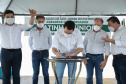O governador Carlos Massa Ratinho Junior inaugurou nesta quinta-feira (1º) a pavimentação asfáltica da Estrada São Manoel, em São Jorge do Patrocínio, na região Noroeste, e anunciou novos investimentos para o município em pavimentações urbanas e de estradas rurais, veículos e iluminação pública.  Foto: Jose Fernando Ogura/AEN