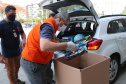 Nesta sexta-feira (02), acontece o último drive thru para entrega de brinquedos da campanha Paraná Piá no estacionamento do Palácio Iguaçu, em Curitiba. A primeira-dama Luciana Saito Massa acompanha a arrecadação.A campanha, promovida pela Superintendência Geral de Ação Solidária (SGAS), do Governo do Estado, arrecada brinquedos novos ou usados, em bom estado, para serem distribuídos em comemoração ao Dia das Crianças, celebrado no dia 12 de outubro. 02/10/2020 - Foto: Geraldo Bubniak/AEN