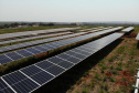  Usina solar da Copel recebe módulos fotovoltaicos. Foto: Copel
