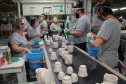 Porcelanas Germer. Criada em 1978, a fábrica emprega cerca de 500 pessoas e produz em média um milhão de peças por mês.Feito no Paraná. Foto: Ari Dias/AEN.