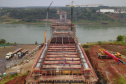 DCIM\100MEDIA\DJI_0317.JPGAs obras da Ponte da Integração, em Foz do Iguaçu, no Oeste do Estado, atingiram 34% no final de setembro. O projeto é uma parceria entre a usina, o Governo do Estado e o governo federal. A gestão da obra é feita pela Secretaria da Infraestrutura e Logística do Paraná