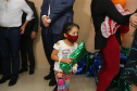 Encerramento da Campanha Paraná Piá, idealizada pela Primeira Dama do Estado, a Srª Luciana Saito Massa juntamente com a Superintendência Geral de Ação Solidária, no Hospital da Providencia em Apucarana, nesta quinta-feira(15).O objetivo da Campanha foi arrecadar brinquedos que foram entregues em comemoração ao dia das crianças. 15/10/2020 - Foto: Geraldo Bubniak/AEN
