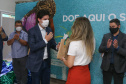 Encerramento da Campanha Paraná Piá, idealizada pela Primeira Dama do Estado, a Srª Luciana Saito Massa juntamente com a Superintendência Geral de Ação Solidária, no Hospital da Providencia em Apucarana, nesta quinta-feira(15).O objetivo da Campanha foi arrecadar brinquedos que foram entregues em comemoração ao dia das crianças. 15/10/2020 - Foto: Geraldo Bubniak/AEN