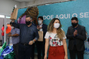 Encerramento da Campanha Paraná Piá, idealizada pela Primeira Dama do Estado, a Srª Luciana Saito Massa juntamente com a Superintendência Geral de Ação Solidária, no Hospital da Providencia em Apucarana, nesta quinta-feira(15).O objetivo da Campanha foi arrecadar brinquedos que foram entregues em comemoração ao dia das crianças. 15/10/2020 - Foto: Geraldo Bubniak/AEN
