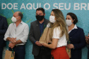 Encerramento da Campanha Paraná Piá, idealizada pela Primeira Dama do Estado, a Srª Luciana Saito Massa juntamente com a Superintendência Geral de Ação Solidária, no Hospital da Providencia em Apucarana, nesta quinta-feira(15).O objetivo da Campanha foi arrecadar brinquedos que foram entregues em comemoração ao dia das crianças. 15/10/2020 - Foto: Geraldo Bubniak/AEN