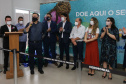 Encerramento da Campanha Paraná Piá, idealizada pela Primeira Dama do Estado, a Srª Luciana Saito Massa juntamente com a Superintendência Geral de Ação Solidária, no Hospital da Providencia em Apucarana, nesta quinta-feira(15).O objetivo da Campanha foi arrecadar brinquedos que foram entregues em comemoração ao dia das crianças. 15/10/2020 - Foto: Geraldo Bubniak/AEN