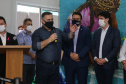 Encerramento da Campanha Paraná Piá, idealizada pela Primeira Dama do Estado, a Srª Luciana Saito Massa juntamente com a Superintendência Geral de Ação Solidária, no Hospital da Providencia em Apucarana, nesta quinta-feira(15).O objetivo da Campanha foi arrecadar brinquedos que foram entregues em comemoração ao dia das crianças. 15/10/2020 - Foto: Geraldo Bubniak/AEN