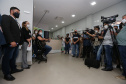 Encerramento da Campanha Paraná Piá, idealizada pela Primeira Dama do Estado, a Srª Luciana Saito Massa juntamente com a Superintendência Geral de Ação Solidária, no Hospital da Providencia em Apucarana, nesta quinta-feira(15).O objetivo da Campanha foi arrecadar brinquedos que foram entregues em comemoração ao dia das crianças. 15/10/2020 - Foto: Geraldo Bubniak/AEN