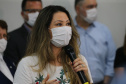 Encerramento da Campanha Paraná Piá, idealizada pela Primeira Dama do Estado, a Srª Luciana Saito Massa juntamente com a Superintendência Geral de Ação Solidária, no Hospital da Providencia em Apucarana, nesta quinta-feira(15).O objetivo da Campanha foi arrecadar brinquedos que foram entregues em comemoração ao dia das crianças. 15/10/2020 - Foto: Geraldo Bubniak/AEN