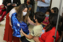 Encerramento da Campanha Paraná Piá, idealizada pela Primeira Dama do Estado, a Srª Luciana Saito Massa juntamente com a Superintendência Geral de Ação Solidária, no Hospital da Providencia em Apucarana, nesta quinta-feira(15).O objetivo da Campanha foi arrecadar brinquedos que foram entregues em comemoração ao dia das crianças. 15/10/2020 - Foto: Geraldo Bubniak/AEN
