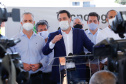 O governador Ratinho Junior também conheceu o espaço do Parque Tecnológico de Maringá, que ocupará um terreno de 180 mil metros quadrados, subdivividos em mais de 50 loteamentos, próximo ao Parque do Japão. A expectativa é reunir em um só espaço, com toda a infraestrutura necessária, a maior parte da inovação 