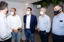 Governador Carlos massa Ratinho Junior participa do lançamento da pedra fundamental da Unique Medical