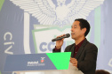 O governador Carlos Massa Ratinho Junior lança nesta segunda-feira (26) o programa de colégios cívico-militares do Estado. No mesmo ato  é assinada a regulamentação da lei que autorizou o projeto e anunciada a lista das cerca de 200 unidades beneficiadas nesse primeiro momento. Na foto, o secretário da Segurança Pública, Romulo Marinho Soares   Curitiba, 26/09/2020. Foto: Geraldo Bubniak/AEN