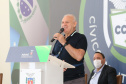 O governador Carlos Massa Ratinho Junior lança nesta segunda-feira (26) o programa de colégios cívico-militares do Estado. No mesmo ato  é assinada a regulamentação da lei que autorizou o projeto e anunciada a lista das cerca de 200 unidades beneficiadas nesse primeiro momento. Na foto, deputado Ademar Traiano  presidente da Assembleia Legislativa do Paraná (Alep).   Curitiba, 26/09/2020. Foto: Geraldo Bubniak/AEN
