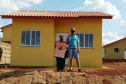 Quarenta famílias de Marmeleiro, município na região Sudoeste do Paraná, realizaram nesta quarta-feira (25) o sonho da casa própria. Elas foram beneficiadas por um projeto habitacional do Governo do Estado, feito em parceria com a prefeitura, com investimentos de aproximadamente R$ 2,6 milhões. Foto: Cohapar