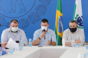 Reuniao do Secretário de Estado da Saude, Beto Preto, Secretário de Estado da Comunicação e da Cultura ,João Evaristo Debiasi com Assomec ? Associação dos Municípios da Região Metropolitana de Curitiba e representantes para alinhamento de açoes no combate do coronavirus.  - Curitiba -  02/13/2020 - Foto: Geraldo Bubniak/AEN