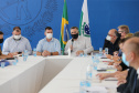 Reuniao do Secretário de Estado da Saude, Beto Preto, Secretário de Estado da Comunicação e da Cultura ,João Evaristo Debiasi com Assomec ? Associação dos Municípios da Região Metropolitana de Curitiba e representantes para alinhamento de açoes no combate do coronavirus.  - Curitiba -  02/13/2020 - Foto: Geraldo Bubniak/AEN