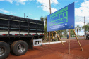 Obra de implantação do acesso às indústrias de Pitanga. São construídas marginais em um trecho de 4,2 quilômetros da PR-466, perto do posto da Polícia Rodoviária Estadual, o projeto prevê pistas paralelas à rodovia em ambos os sentidos, totalizando 8,4 quilômetros de extensão. 19/11/2020 - Foto: Geraldo Bubniak/AEN