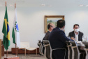O governador Carlos Massa Ratinho Junior se reuniu nesta segunda-feira (7) com a diretoria da Ferragens Negrão, empresa que atua há 52 anos no mercado de ferramentas para construção civil e que planeja investir R$ 63 milhões no Paraná. O encontro foi marcado pela apresentação da primeira parte desse aporte, de R$ 19 milhões, que aconteceu em um novo Centro de Distribuição e em uma loja em São José dos Pinhais, na Região Metropolitana de Curitiba. Foto: Jonathan Campos/AEN