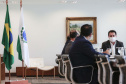 O governador Carlos Massa Ratinho Junior se reuniu nesta segunda-feira (7) com a diretoria da Ferragens Negrão, empresa que atua há 52 anos no mercado de ferramentas para construção civil e que planeja investir R$ 63 milhões no Paraná. O encontro foi marcado pela apresentação da primeira parte desse aporte, de R$ 19 milhões, que aconteceu em um novo Centro de Distribuição e em uma loja em São José dos Pinhais, na Região Metropolitana de Curitiba. Foto: Jonathan Campos/AEN