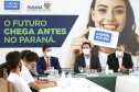O governador Carlos Massa Ratinho Junior lançou nesta terça-feira (8) o site que dá largada ao cadastramento das empresas interessadas em participar do programa Cartão Futuro Emergencial, criado pelo Governo do Estado para estimular e manter as contratações de jovens aprendizes. Foto: Jonathan Campos/AEN