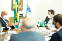 O governador Carlos Massa Ratinho Junior recebeu nesta quinta-feira (4), no Palácio Iguaçu, em Curitiba, o governador da província argentina de Tucumán, Juan Luis Manzur,