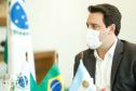 O governador Carlos Massa Ratinho Junior recebeu nesta quinta-feira (4), no Palácio Iguaçu, em Curitiba, o governador da província argentina de Tucumán, Juan Luis Manzur,