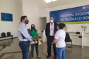 Hospitais do Paraná passam por verificação de conformidade com regras, determinações e disponibilização de leitos, principalmente com relação ao tratamento das vítimas da covid-19. As inspeções são feitas por agentes da Controladoria-Geral do Estado, que nesta sexta-feira (08) foram ao Hospital Regional de Telêmaco Borba, nos Campos Gerais, inaugurado há seis meses. -  Curitiba, 08/01/2021  -  Foto: Divulgação CGE
