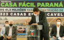 CURITIBA - 13-01-2021 - Governador Carlos Massa Ratinho Junior, lança o programa Casa Fácil Paraná.
