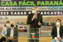 CURITIBA - 13-01-2021 - Governador Carlos Massa Ratinho Junior, lança o programa Casa Fácil Paraná.
