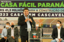 CURITIBA - 13-01-2021 - Governador Carlos Massa Ratinho Junior, lança o programa Casa Fácil Paraná.