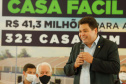 CURITIBA - 13-01-2021 - Governador Carlos Massa Ratinho Junior, lança o programa Casa Fácil Paraná.