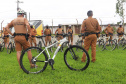 Policiais militares passam por capacitação de ciclopatrulhamento no Litoral
. Foto:PMPR
