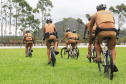 Policiais militares passam por capacitação de ciclopatrulhamento no Litoral
. Foto:PMPR