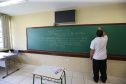 O vice governador Darci Piana recebe neste domingo  (17)  o ministro da Educação, Milton Ribeiro, no Colégio Estadual Pedro Macedo, no bairro Portão em Curitiba  para acompanhar a aplicação prova do Exame Nacional do Ensino Médio (Enem) 2020.  A visita o  contou com a presenca do secretário de Estado da Educação e do Esporte, Renato Feder.     Curitiba, 17/01/2021 -  Foto: Geraldo Bubniak/AEN