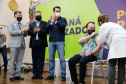 Etapa inicial de vacinação contra a Covid-19.