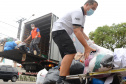 PCPR entrega à Defesa Civil cinco toneladas de doações para vítimas de enchentes de Guaraqueçaba  -  Foto: Divulgação Polícia Civil do Paraná/SESP