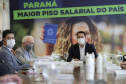 O governador Carlos Massa Ratinho Junior ratificou nesta terça-feira (9) os novos valores do salário mínimo regional do Paraná, que se mantém como o maior do País. Dividido em quatro faixas salariais, que variam de R$ 1.467,40 a R$ 1.696,20, conforme a categoria, o reajuste foi aprovado pelo Conselho Estadual do Trabalho, Emprego e Renda (Ceter), vinculado à Secretaria de Estado da Justiça, Família e Trabalho.