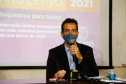 Educação apresenta cronograma da rede estadual para volta às aulas, Secretário Educação Renato Feder, Gláucio Dias e Nestor Werner Junior.Foto Gilson Abreu/AEN