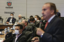 O presidente da cooperativa Lar, Irineo da Costa Rodrigues, apresentou nesta quarta-feira (10) ao governador Carlos Massa Ratinho Junior e aos secretários de Estado um plano de investimento de R$ 2,412 bilhões até 2024 na suinocultura e na avicultura, com previsão de dobrar a quantidade de funcionários diretos e alcançar 26 mil contratados. -  Curitiba, 10/02/2021  -  Foto: Jonathan Campos/AEN