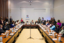 Deputados, prefeitos e lideranças do Sudoeste participaram de reunião sobre a revitalização da PRC-280 e a inclusão da rodovia no pacote de concessões do Governo Federal. O encontro contou com o vice-governador Darci Piana, o chefe da Casa Civil, Guto Silva; o secretário estadual de Infraestrutura e Logística, Sandro Alex, e o diretor-geral do DER-PR, Fernando Furiatti.  Foto: Guilherme Flores